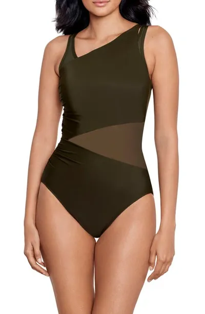 Miraclesuit Illusionists Azura Underwire One-piece Swimsuit In Nori