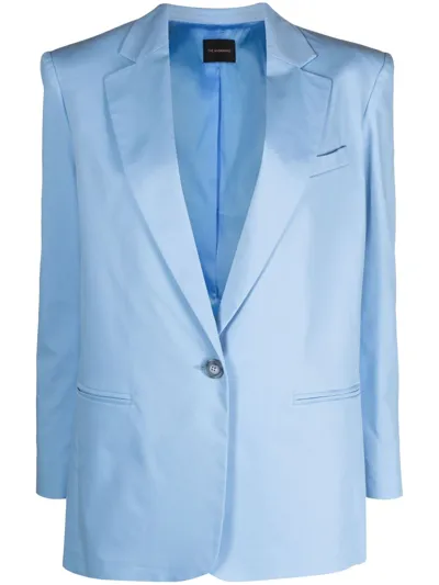 The Andamane Guia Oversized Single-breasted Blazer In Blue