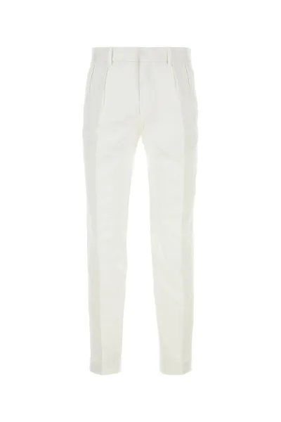 Harmony White Piero Trousers In 045 Ecru