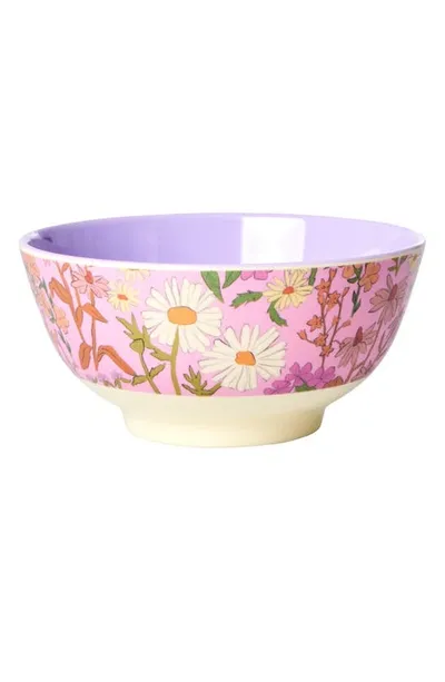 Rice Set Of Four Melamine Bowls In Daisy Dearest