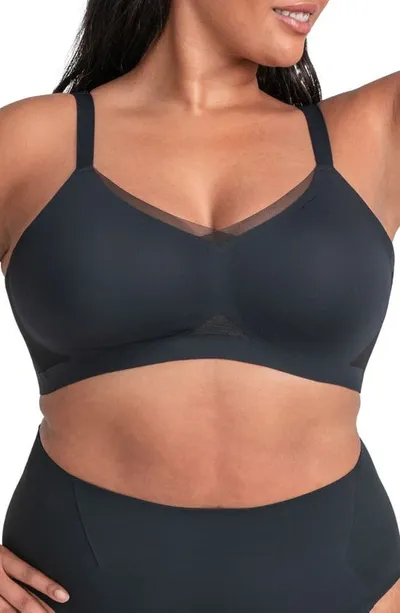 Honeylove Crossover Wireless Bra In Vamp