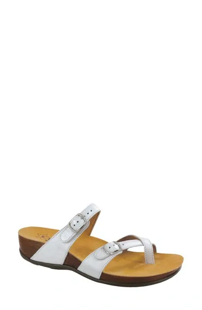 Sas Shelly Sandal In Pearl White