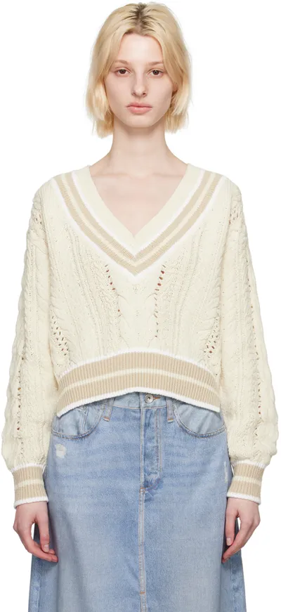 Rag & Bone Off-white Brandi Sweater In Ivorymult