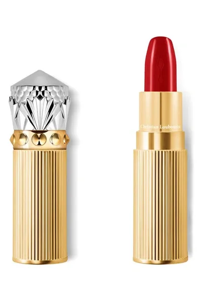 Christian Louboutin Louboutin Rouge Silky Satin On The Go Lipstick In Rouge Louboutin