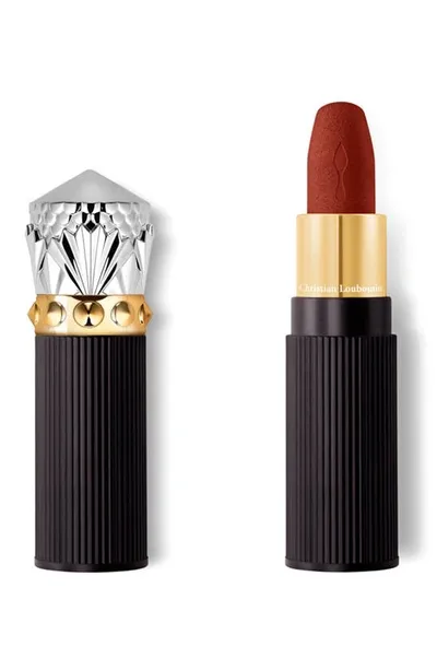 Christian Louboutin Rouge Louboutin Velvet Matte On The Go Lipstick In Burning Babe