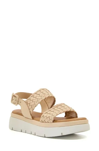 Dune London Lorris Slingback Platform Sandal In Caramel