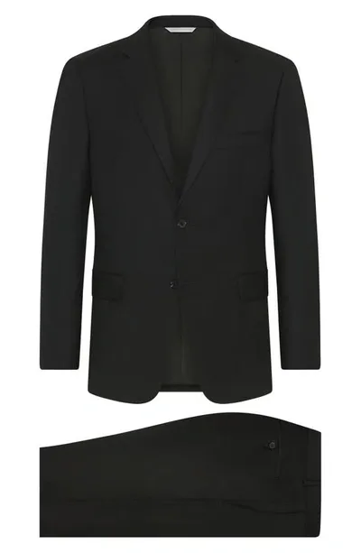 Samuelsohn Water Repellent Ice Wool Suit In Black