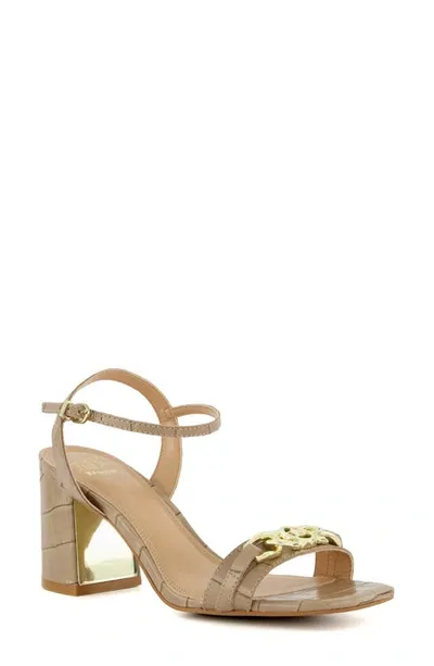 Dune London Manual Ankle Strap Sandal In Taupe