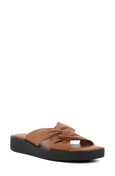 Dune London Lizo Platform Slide Sandal In Multi