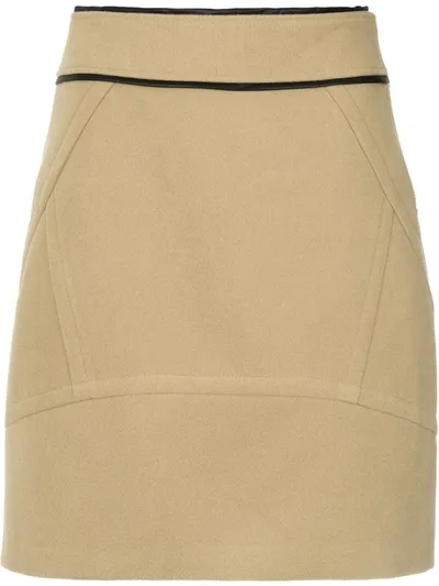 Olympiah Pumacahua A-line Skirt In Brown