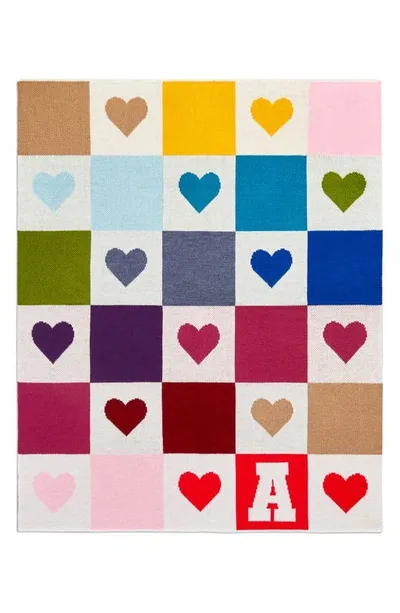 Baublebar Kids' Takes A Village Letter Blanket In Multi-d