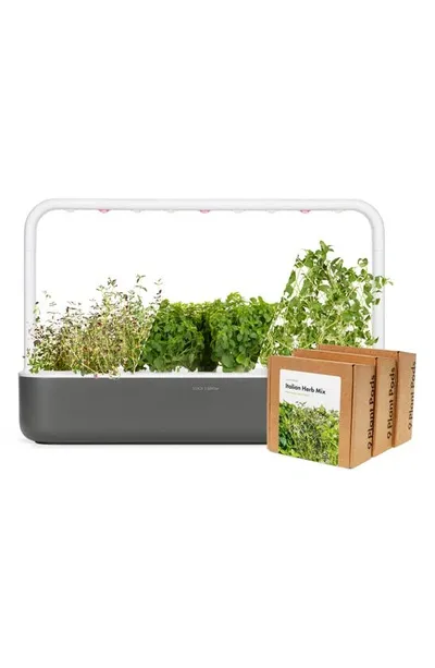 Click & Grow Smart Garden 9 Big Italian Herb Kit In Grey