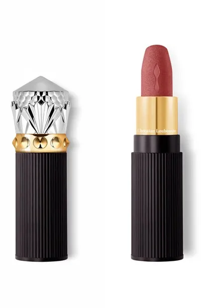 Christian Louboutin Rouge Louboutin Velvet Matte On The Go Lipstick In Bare Rococotte