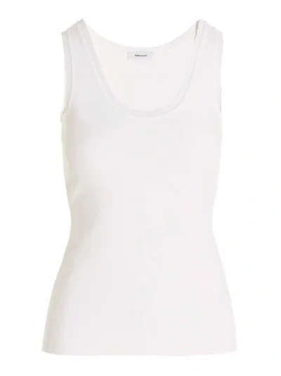 Ferragamo Basic Tank Top In Blanco