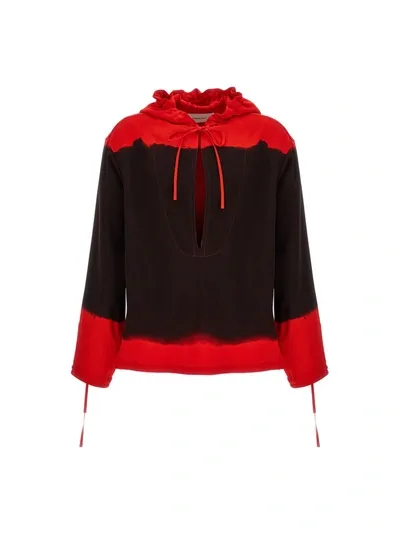 Ferragamo Hooded Blouse Fell Off In Multicolour