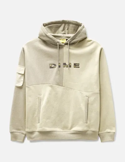 Dime Beige 3 Tone Split Hoodie