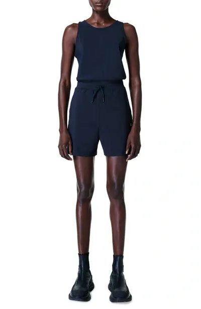 Sweaty Betty Explorer Racerback Romper In Navy Blue