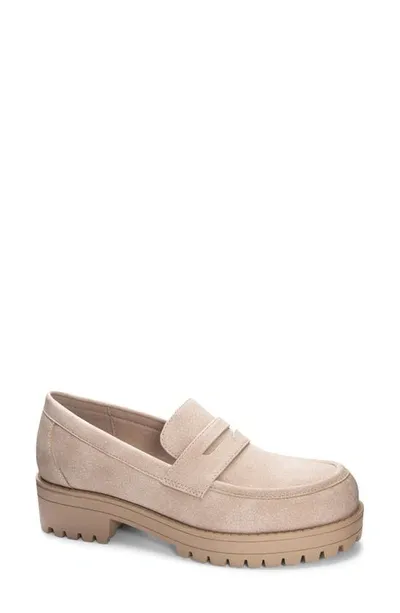 Dirty Laundry Voidz Platform Penny Loafer In Natural