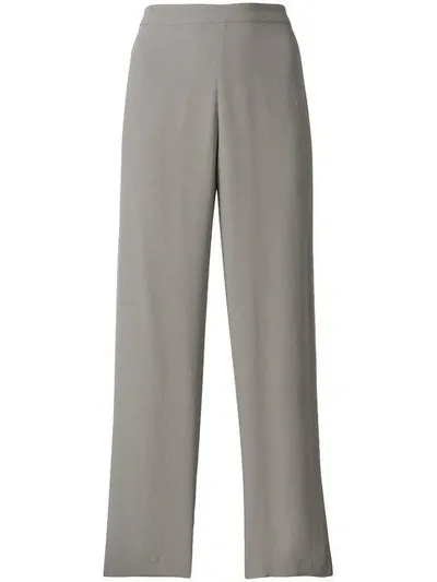 Erika Cavallini Wide Leg Trousers In Grey