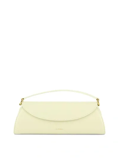 Jil Sander Small Cannolo Handbag In White