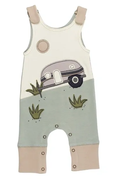 L'ovedbaby Appliqué Organic Cotton Romper In Camper