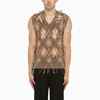 Maison Margiela Gilet In Multicolour