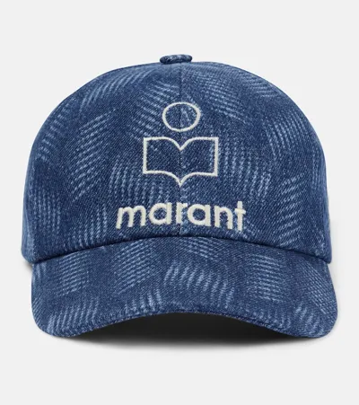 Isabel Marant Tyron Cotton Cap In Blue