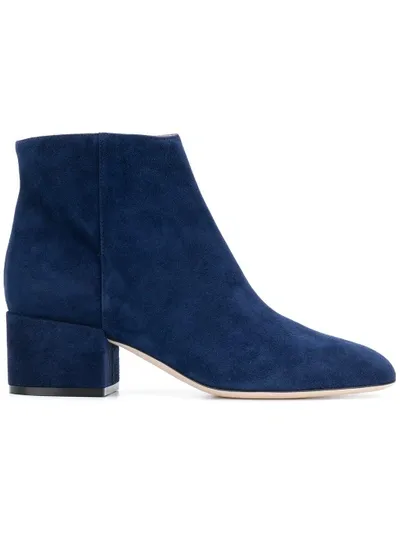 Sergio Rossi Classic Ankle Boots In Blue