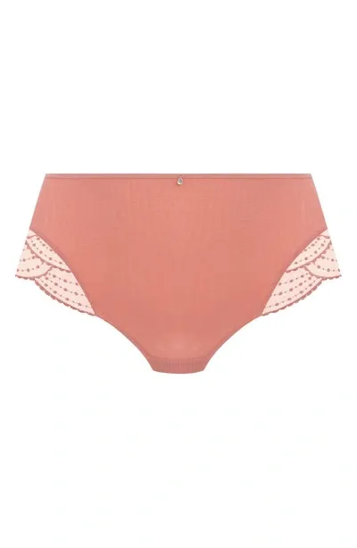 Elomi Priya Full Figure High Waist Briefs In Rose Gold