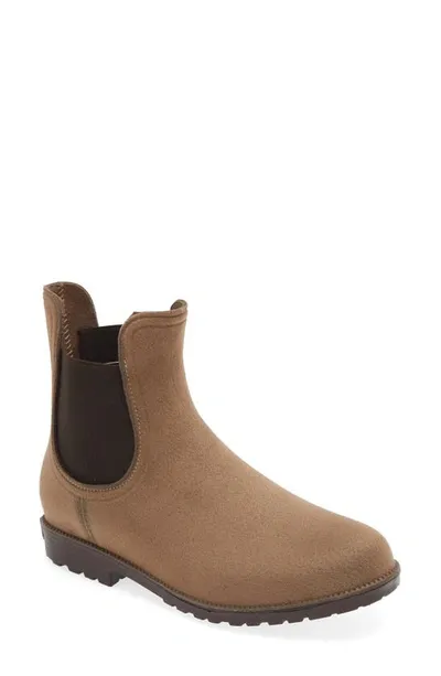 Wet Knot Sloane Waterproof Chelsea Boot In Tan