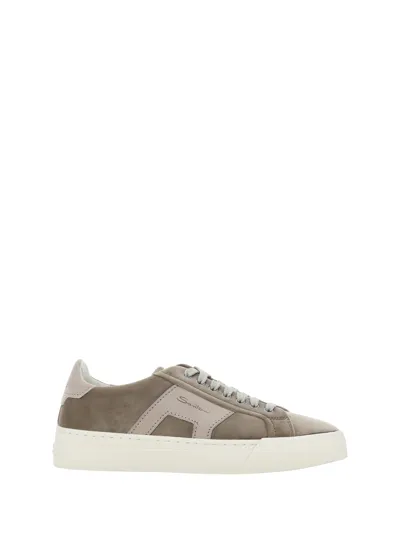 Santoni Sneakers In Beige