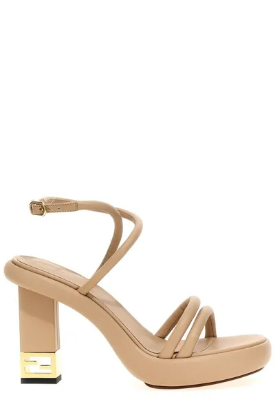 Fendi Baguette Sandals In Brown