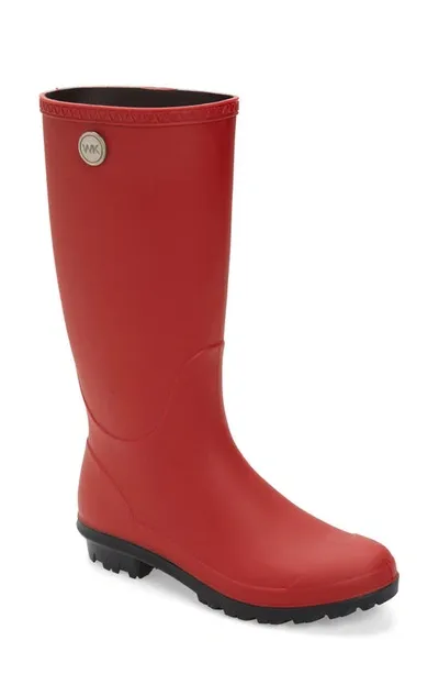 Wet Knot Surrey Waterproof Rain Boot In Red