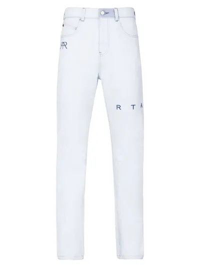 Rta Men's Logo Rigid Slim Jeans In Ice Blue