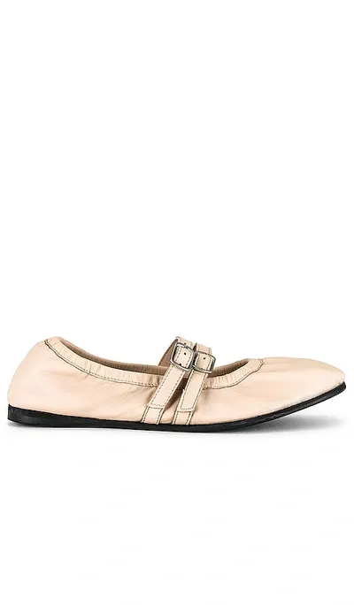 Free People Gemini Ballet Flat In Tulle Pink