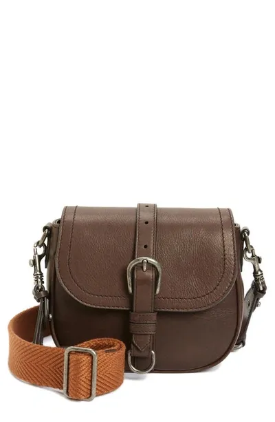 Golden Goose Medium Sally Suede Shoulder Bag In Brown