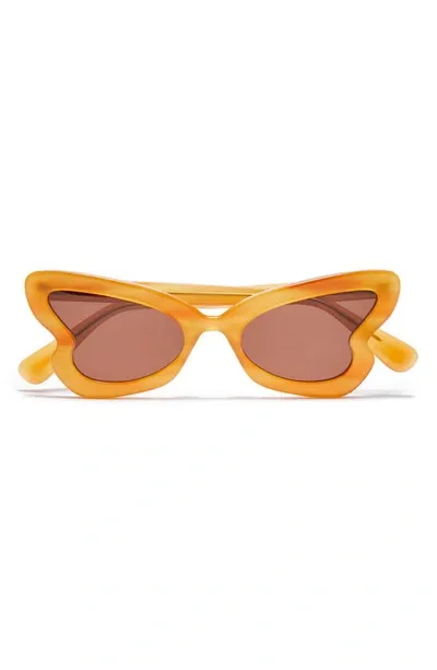 Lele Sadoughi Peggy Sunglasses In Tortoise