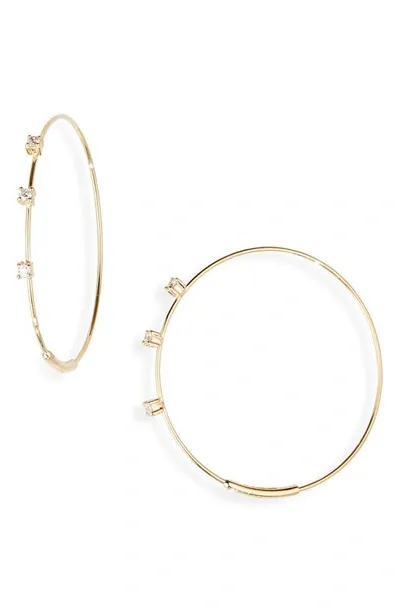 Lana Small Diamond Magic Hoop Earrings In 14k Yellow Gold