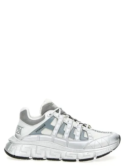 Versace Trigreca Sneakers White In Biaarg