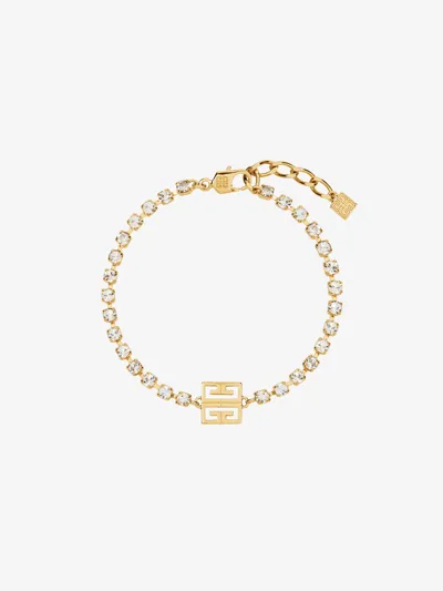 Givenchy Women's 4g Bracelet In Metal With Crystals In Golden Yellow