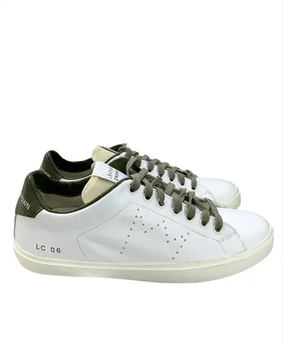 Leather Crown Shoes In White