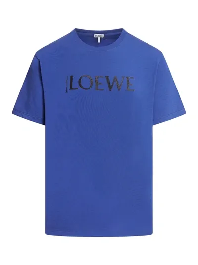 Loewe T-shirt In Bluette