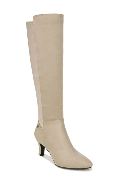 Lifestride Gracie Knee High Boot In Dover Microsuede