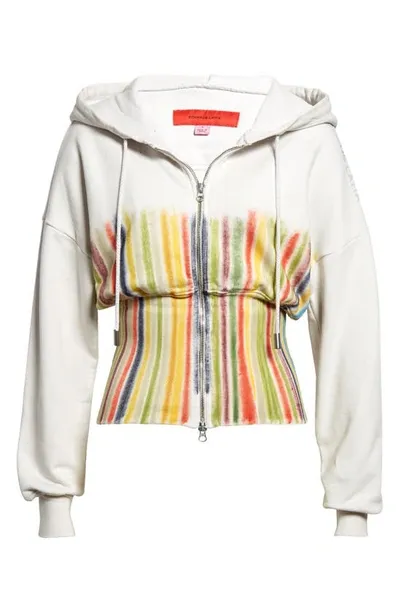 Eckhaus Latta Zip Hoodie In Stained Glass