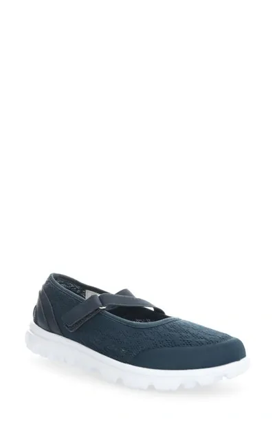 Propét Travelactic Mary Jane Sneaker In Navy