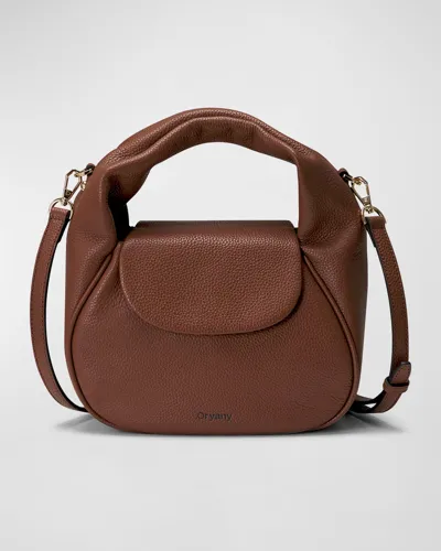 Oryany Anaan Leather Tote Crossbody Bag In Brown