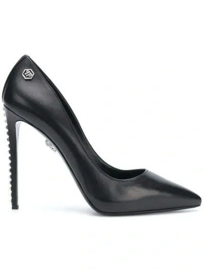 Philipp Plein Rockstud High-heel Pumps In Black