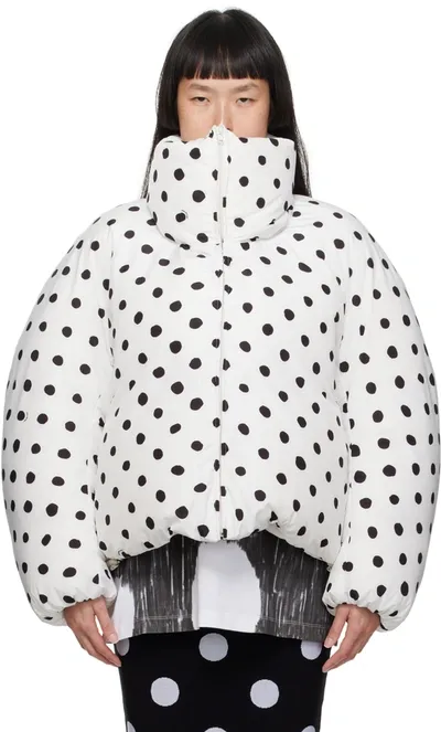 Marni Polka-dot Quilted Jacket In Multicolor