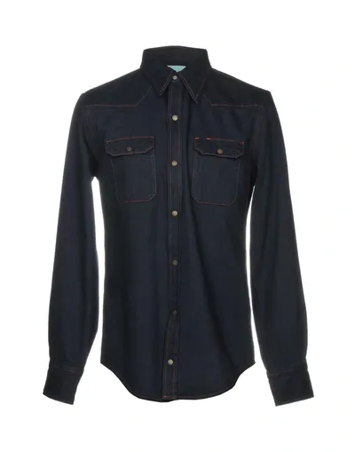 Calvin Klein Jeans Est.1978 Denim Shirts In Blue