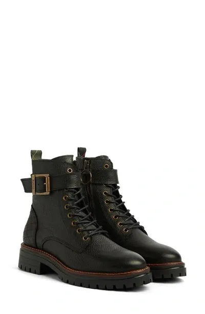 Barbour Heidi Combat Boot In Schwarz